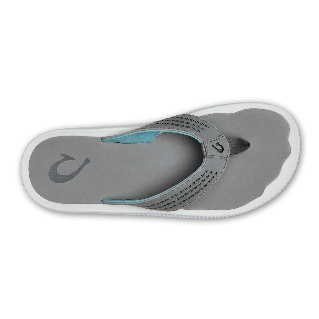Footwear Olukai Ulele Men's Beach Sandals Stone 2 Footwear Olukai Ulele Men's Beach Sandals Stone