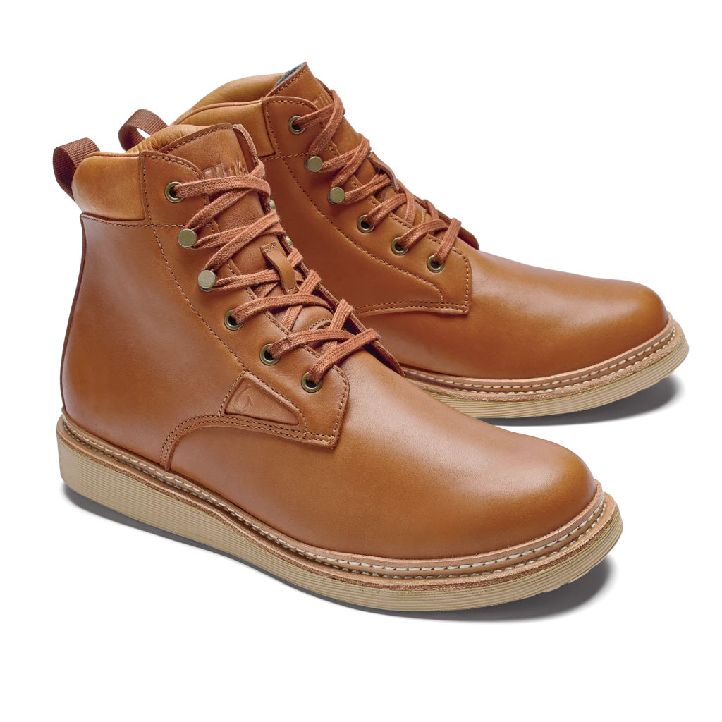 Olukai Kilakila Men's Leather Boot Coconut Husk 2 Olukai Kilakila Men's Leather Boot Coconut Husk