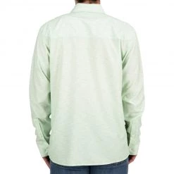 Simms Fishing Products Shirts Simms Double Haul LS Shirt Light Green Texture Wave Print 9 Simms Fishing Products Shirts Simms Double Haul LS Shirt Light Green Texture Wave Print