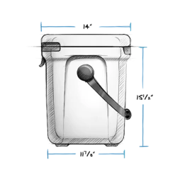 Yeti Roadie 24 Hard Cooler Charcoal