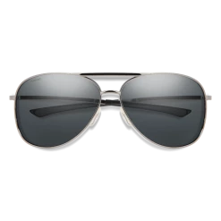 Smith Serpico 2 Silver Polarized Gray Sunglasses