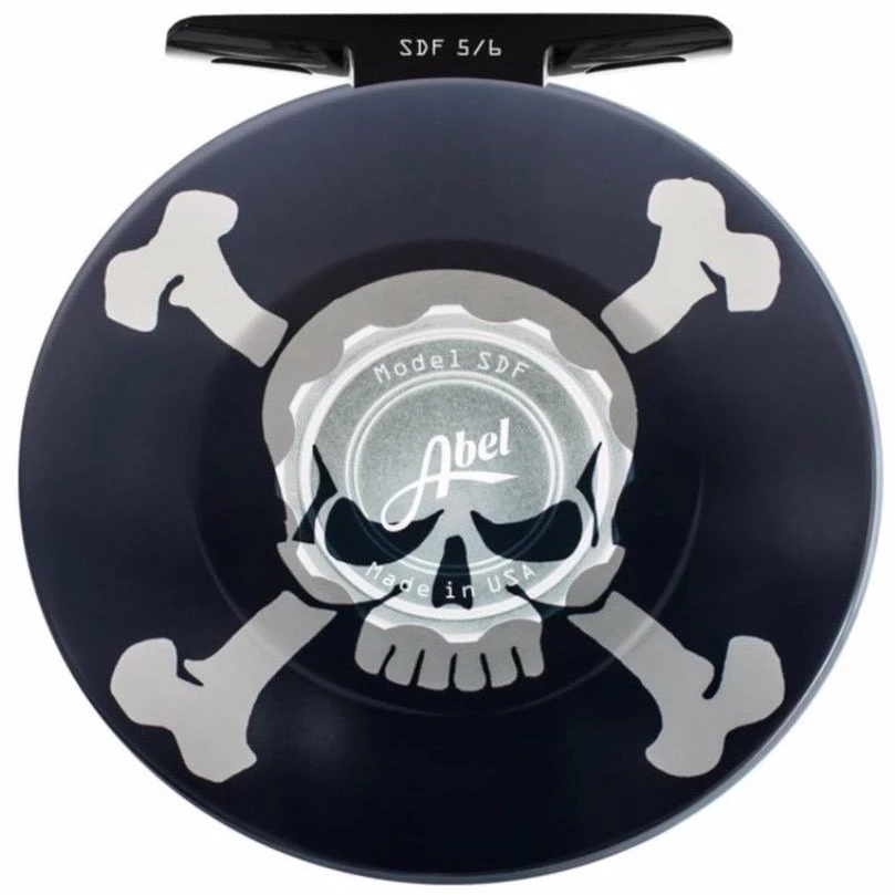 Abel SDF 5/6 Custom Skull And Crossbones Fly Reel Fly Reels 1 Abel SDF 5/6 Custom Skull And Crossbones Fly Reel Fly Reels