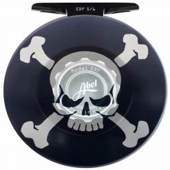 Abel SDS 7/8 Custom Skull And Crossbones Fly Reel
