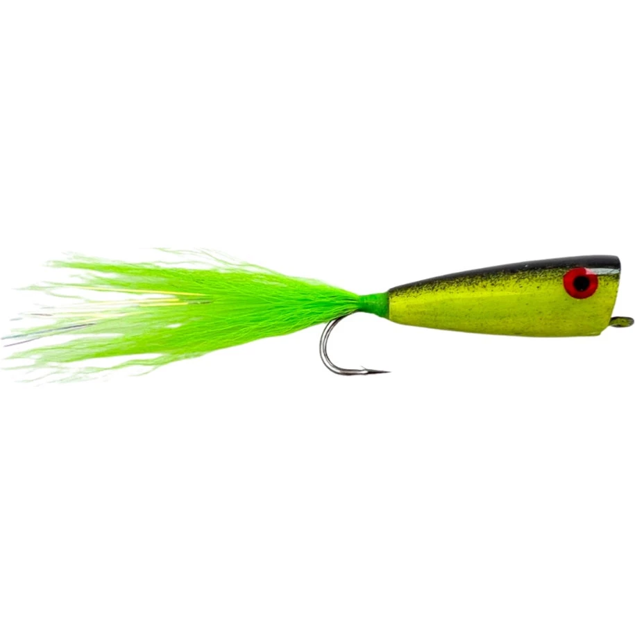 Mattioli Flies Mattioli Saltwater Popper Black And Chartreuse Fade 1 Mattioli Flies Mattioli Saltwater Popper Black And Chartreuse Fade