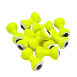 Hareline Double Pupil Lead Eyes Beads, Cones, Eyes