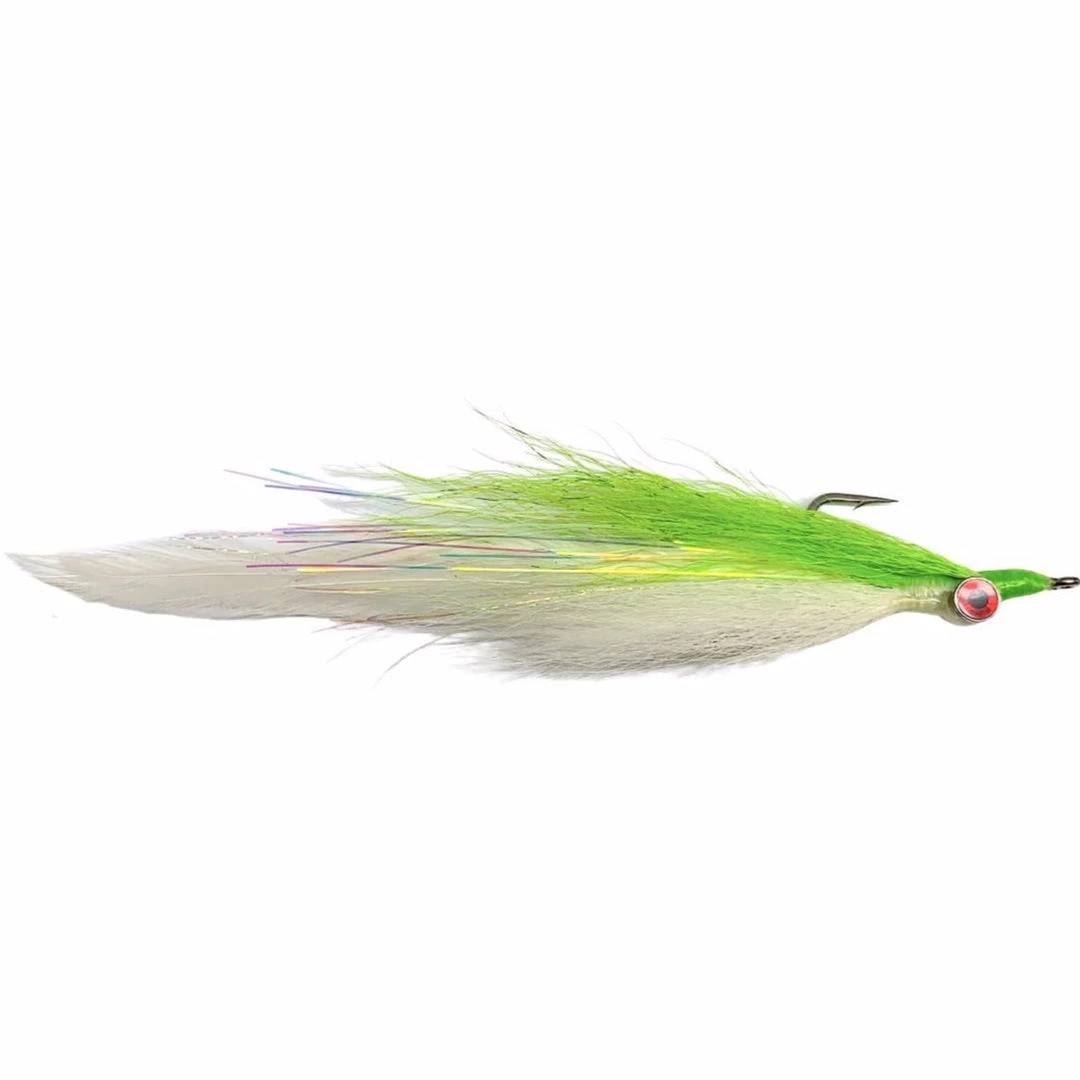 Mattioli Flies Half And Half 2/0 Chartreuse Over White 1 Mattioli Flies Half And Half 2/0 Chartreuse Over White