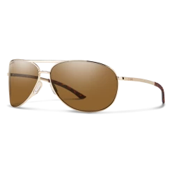 Smith Serpico 2 Gold ChromaPop Polarized Brown Sunglasses