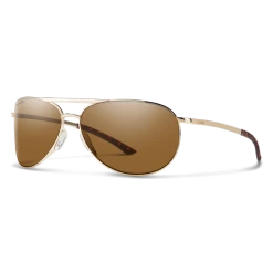 Smith Serpico 2 Slim Gold Polarized Brown Sunglasses