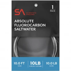 Scientific Anglers Leaders & Tippet Scientific Angler Absolute Fluorocarbon Saltwater Leader 1-Pack