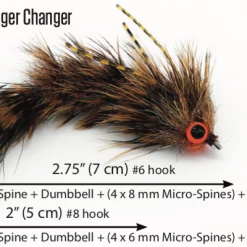 Flymen Chocklett's Bugger Game Changer Brown Flies