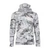 Simms Fishing Products Simms Solarflex Guide Cooling Hoody Cloud Camo Grey