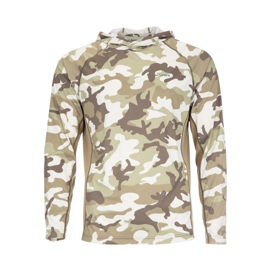 Simms Fishing Products Shirts Simms Solarflex Hoody Woodland Camo Sandbar 1 Simms Fishing Products Shirts Simms Solarflex Hoody Woodland Camo Sandbar