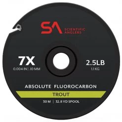Scientific Anglers Leaders & Tippet Scientific Angler Absolute Fluorocarbon Trout 30m Spool