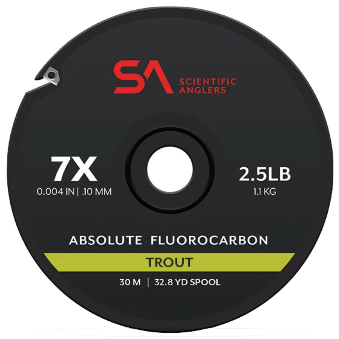 Scientific Anglers Leaders & Tippet Scientific Angler Absolute Fluorocarbon Trout 30m Spool 1 Scientific Anglers Leaders & Tippet Scientific Angler Absolute Fluorocarbon Trout 30m Spool