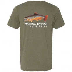 Mossy Creek Fly Fishing Shirts Mossy Creek Short Sleeve T-Shirt Heathered Olive