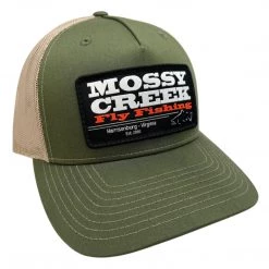 Mossy Creek Fly Fishing Hats Mossy Creek Patch Trucker Army Olive/Tan