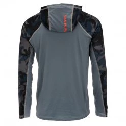 Simms Fishing Products Simms Solarvent Hoody Woodland Camo Storm Shirts