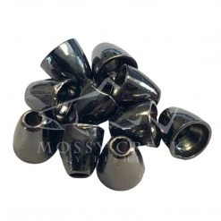 Wapsi Fly Beads, Cones, Eyes Tungsten Conehead Black Nickel