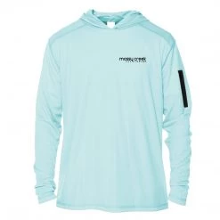 Mossy Creek Fly Fishing Shirts Mossy Creek Solar Hoody Arctic Blue
