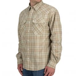 Simms Fishing Products Simms Brackett Fishing Shirt Dark Stone Classic Plaid Shirts