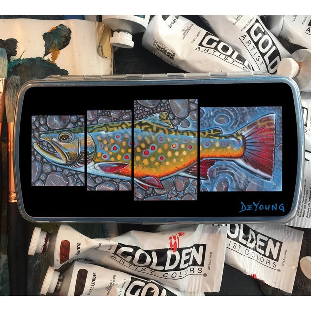 DeYoung Cliff's Bugger Barn 4 Panel Brookie Fly Boxes 1 DeYoung Cliff's Bugger Barn 4 Panel Brookie Fly Boxes