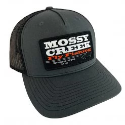 Mossy Creek Fly Fishing Mossy Creek Patch Trucker Charcoal Black Hats
