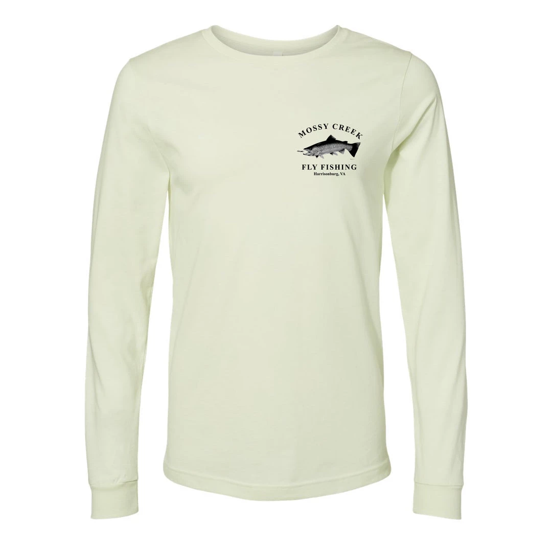 Mossy Creek Fly Fishing Mossy Creek Long Sleeve Vintage T-Shirt Citron SALE 2 Mossy Creek Fly Fishing Mossy Creek Long Sleeve Vintage T-Shirt Citron SALE