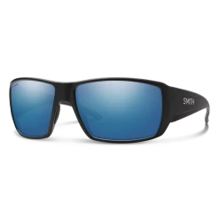 Smith Guides Choice Matte Black ChromaPop Glass Polarized Blue Mirror Sunglasses