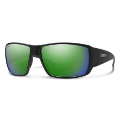 Smith Guides Choice Matte Black ChromaPop Glass Polarized Green Mirror Sunglasses