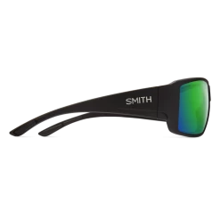 Smith Guides Choice Matte Black ChromaPop Glass Polarized Green Mirror Sunglasses