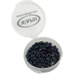 Wapsi Fly Beads, Cones, Eyes Brass Cyclops Bead Head Black 100 Pack