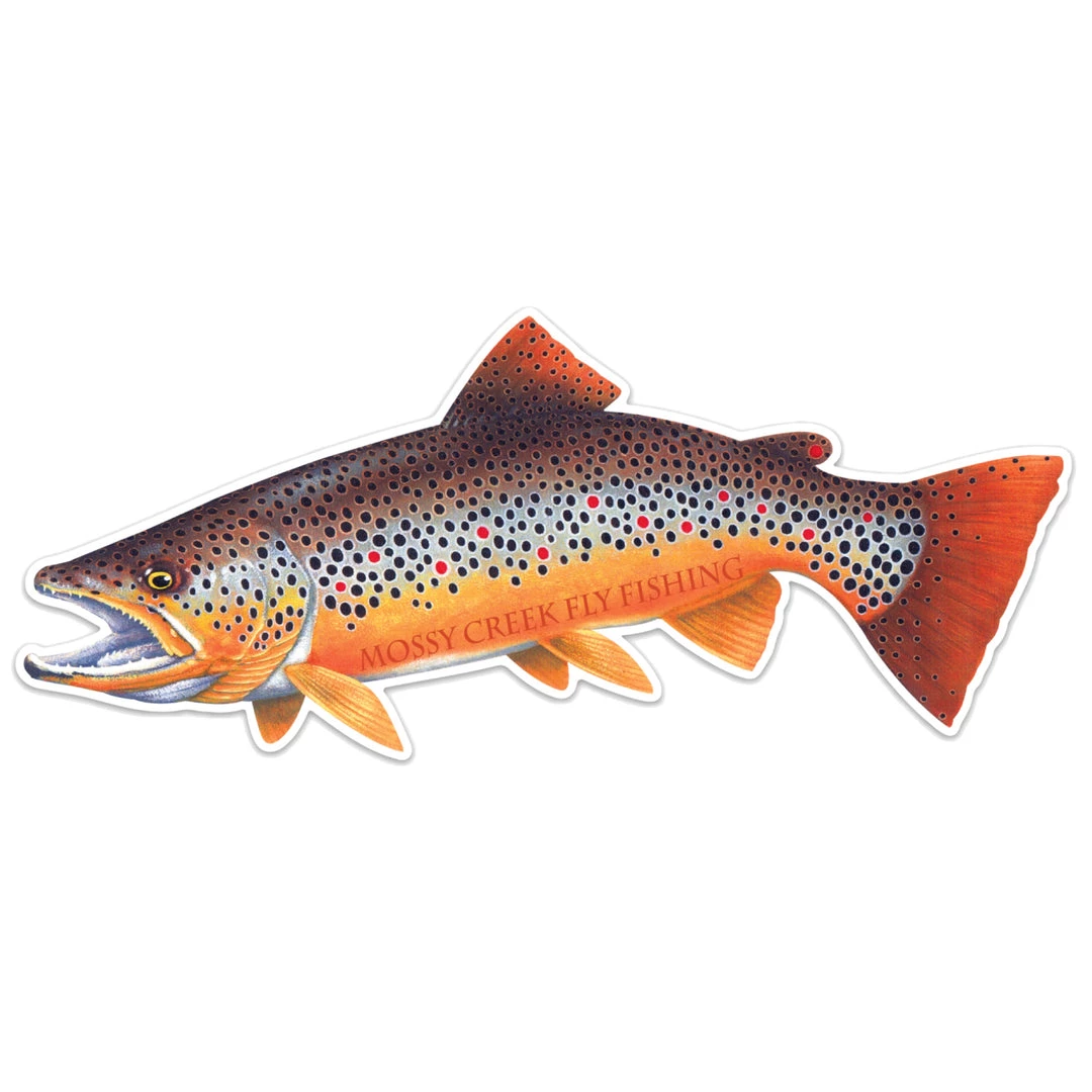 Mossy Creek Fly Fishing Gifts Mossy Creek Brown Sticker 9" 1 Mossy Creek Fly Fishing Gifts Mossy Creek Brown Sticker 9"