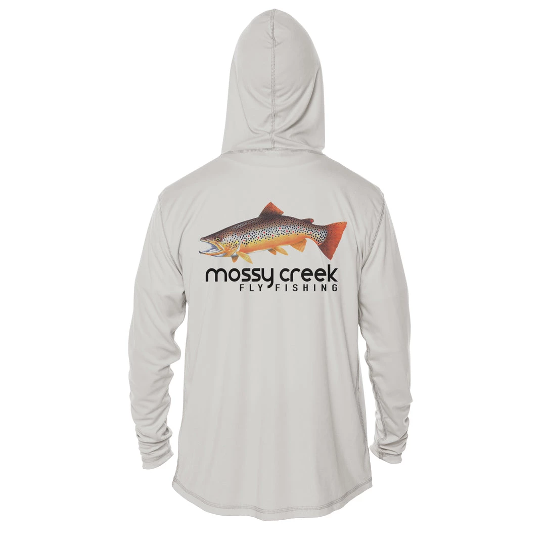 Mossy Creek Fly Fishing Mossy Creek Solar Hoody Pearl Grey 2 Mossy Creek Fly Fishing Mossy Creek Solar Hoody Pearl Grey
