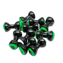 Hareline Double Pupil Lead Eyes Beads, Cones, Eyes