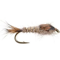 Umpqua Feather Merchants Gold Ribbed Hare's Ear Nymph Natural Flies