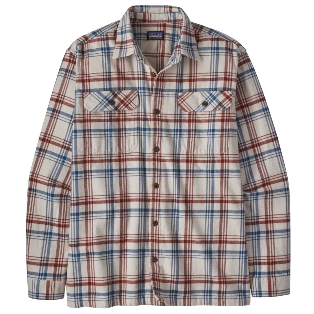 Patagonia Men's Organic Cotton Midweight Fjord Flannel Shirt Cornice Grey SALE 1 Patagonia Men's Organic Cotton Midweight Fjord Flannel Shirt Cornice Grey SALE