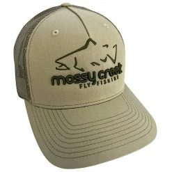 Mossy Creek Fly Fishing Hats Mossy Creek Logo Trucker Khaki Loden