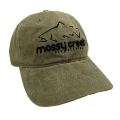 Mossy Creek Fly Fishing Mossy Creek Line Logo Unstructured 6 Panel Loden