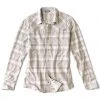 Mossy Creek Fly Fishing Shirts Orvis Men’s PRO Stretch Long-Sleeved Shirt Mist Plaid