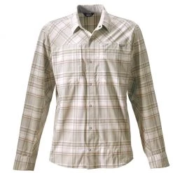 Mossy Creek Fly Fishing Shirts Orvis Men’s PRO Stretch Long-Sleeved Shirt Mist Plaid