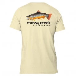 Mossy Creek Fly Fishing Shirts Mossy Creek Short Sleeve T-Shirt Natural