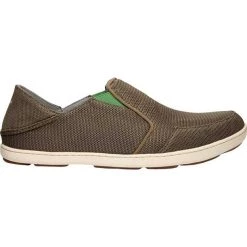 Olukai Nohea Mesh Men's Slip-On Sneaker Mustang Lime Peel