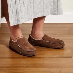 Olukai Nohea Women's Leather Slippers Ray Footwear