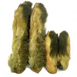 Hareline Snowshoe Rabbits Feet Hair & Fur