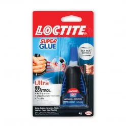 Hareline Adhesives & UV Loctite Super Glue Ultra Gel Control (Black/Blue Bottle)