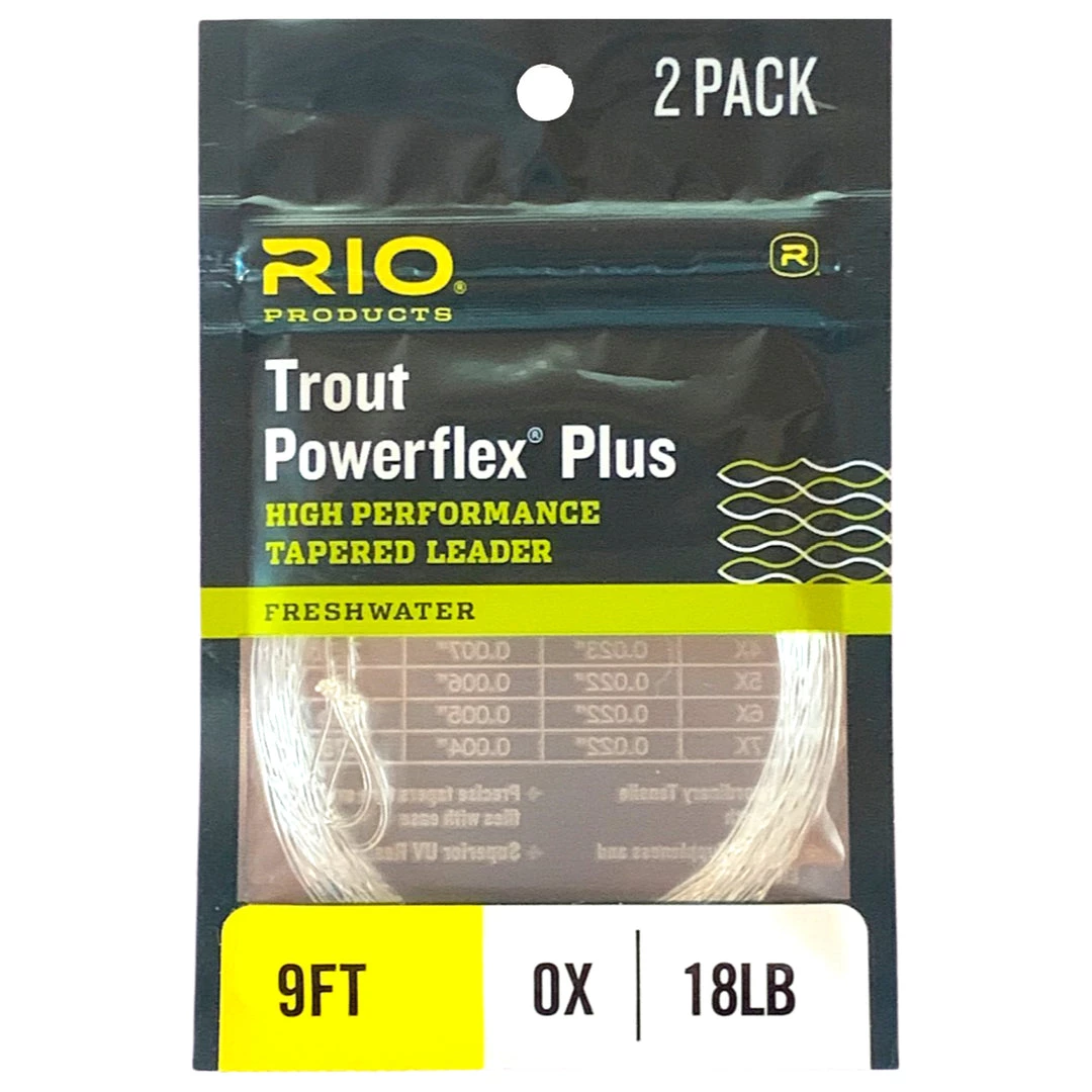 RIO Products RIO Powerflex Plus Leader 2 Pack Leaders & Tippet 1 RIO Products RIO Powerflex Plus Leader 2 Pack Leaders & Tippet