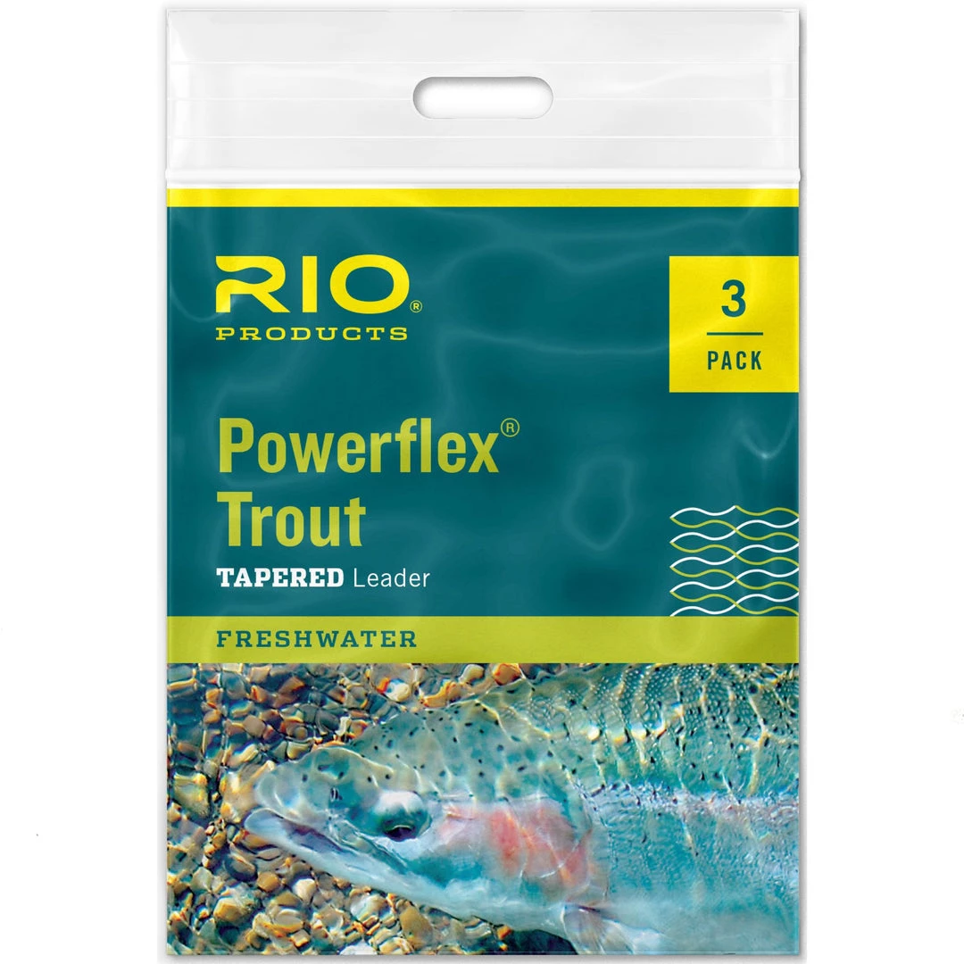 RIO Products RIO Powerflex Trout Leader 3 Pack Leaders & Tippet 1 RIO Products RIO Powerflex Trout Leader 3 Pack Leaders & Tippet
