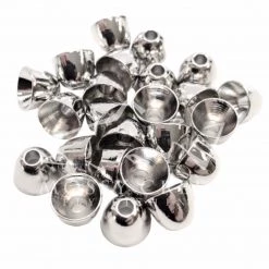 Wapsi Fly Beads, Cones, Eyes Brass Conehead Nickel Silver