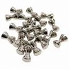 Beads, Cones, Eyes Hareline Brass Dumbell Eyes Silver