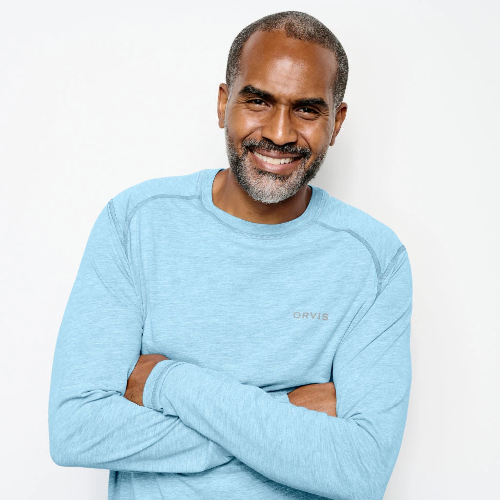 Mossy Creek Fly Fishing Orvis Drirelease Long-Sleeved Crew Skyline 5 Mossy Creek Fly Fishing Orvis Drirelease Long-Sleeved Crew Skyline